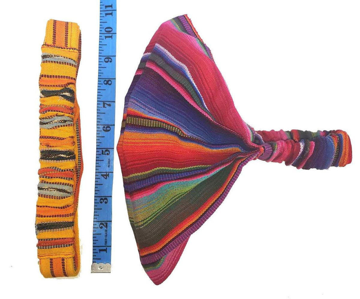 Women Head COTTON BAND BANDANA In Medium Weight - Multiple Colors Head Warmer Guatemalan Bandana