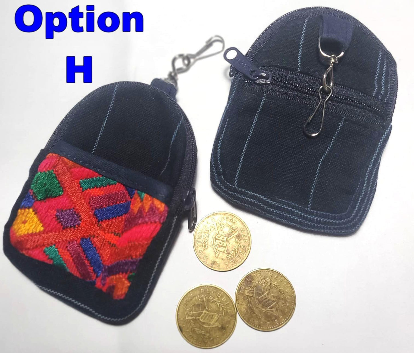Guatemala MINI HUIPIL Cotton Backpack Purse with clip