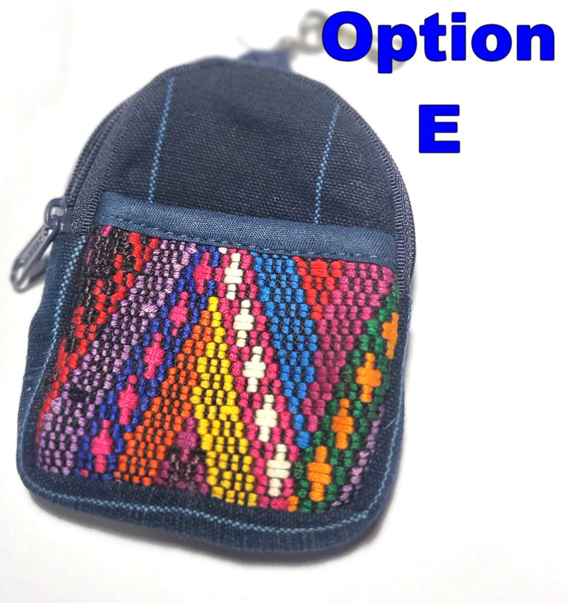 Guatemala MINI HUIPIL Cotton Backpack Purse with clip