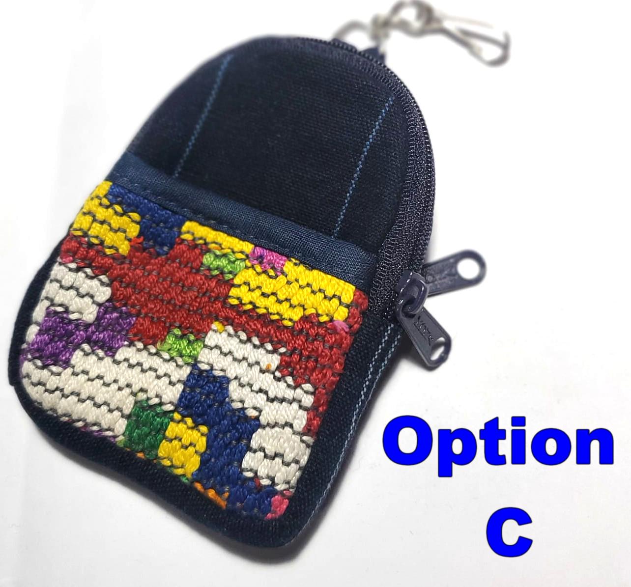 Guatemala MINI HUIPIL Cotton Backpack Purse with clip