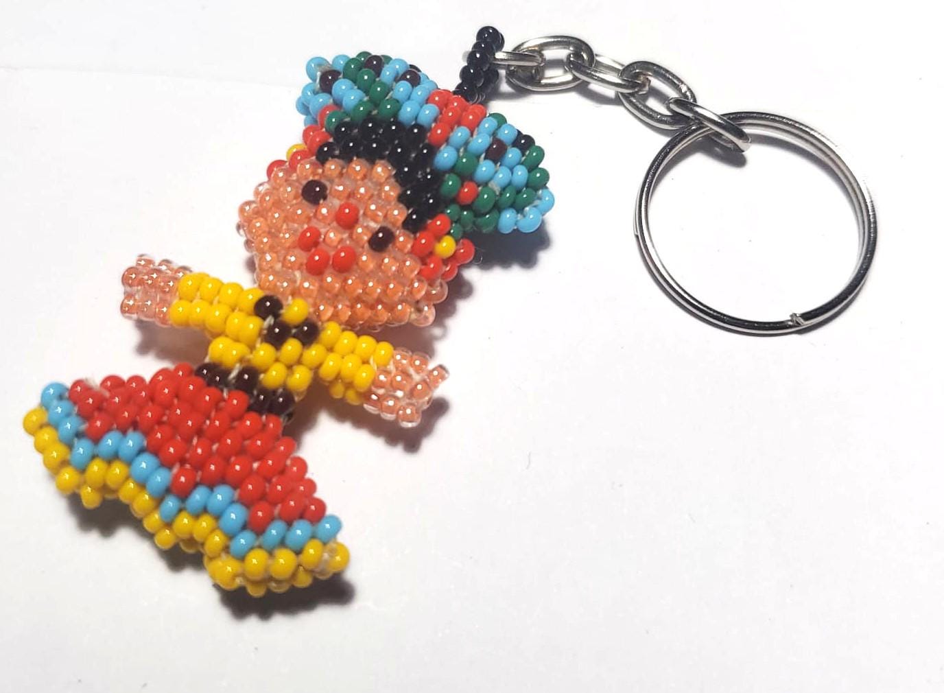 Beaded FRIDA Hanging ORNAMENT Gift For The Friends - Czech Glass Seed Beads And Nylon Thread
