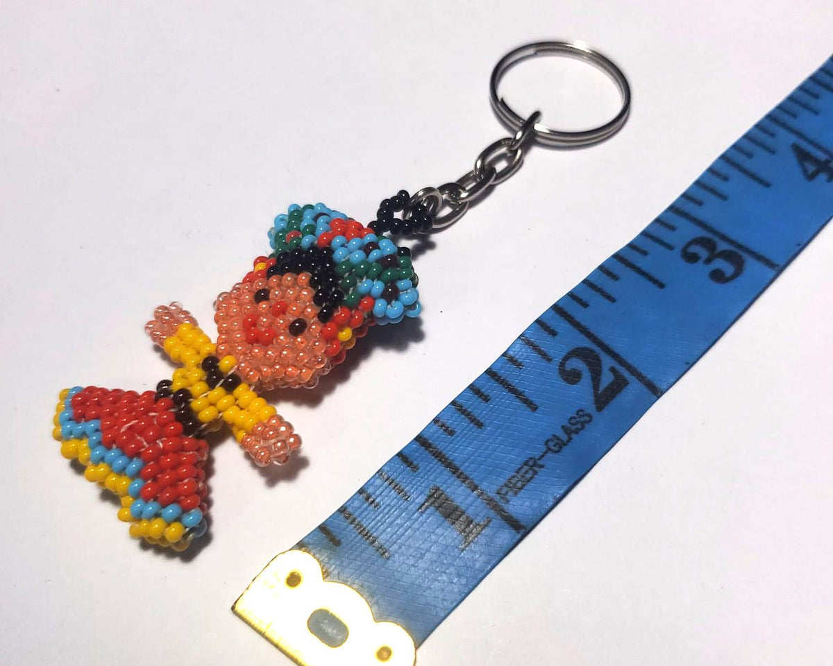 Beaded FRIDA Hanging ORNAMENT Gift For The Friends - Czech Glass Seed Beads And Nylon Thread