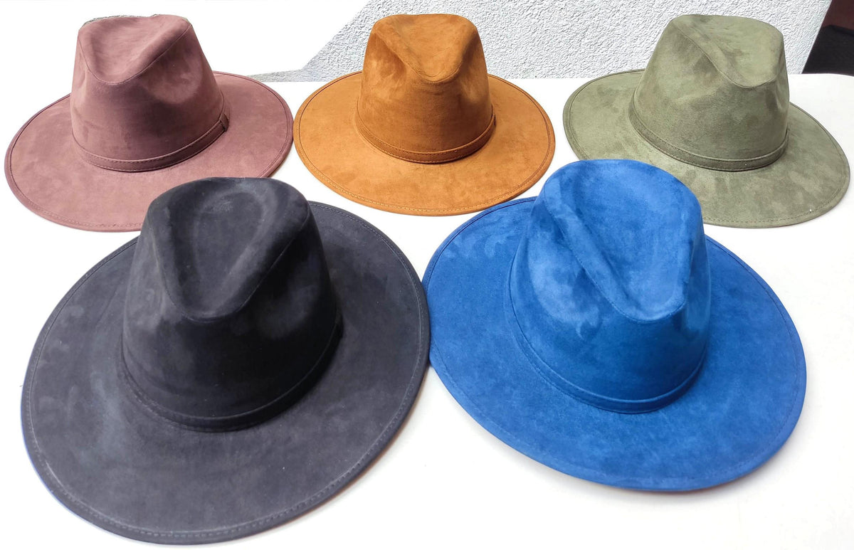 Guatemalan embroidery suede ladies hat