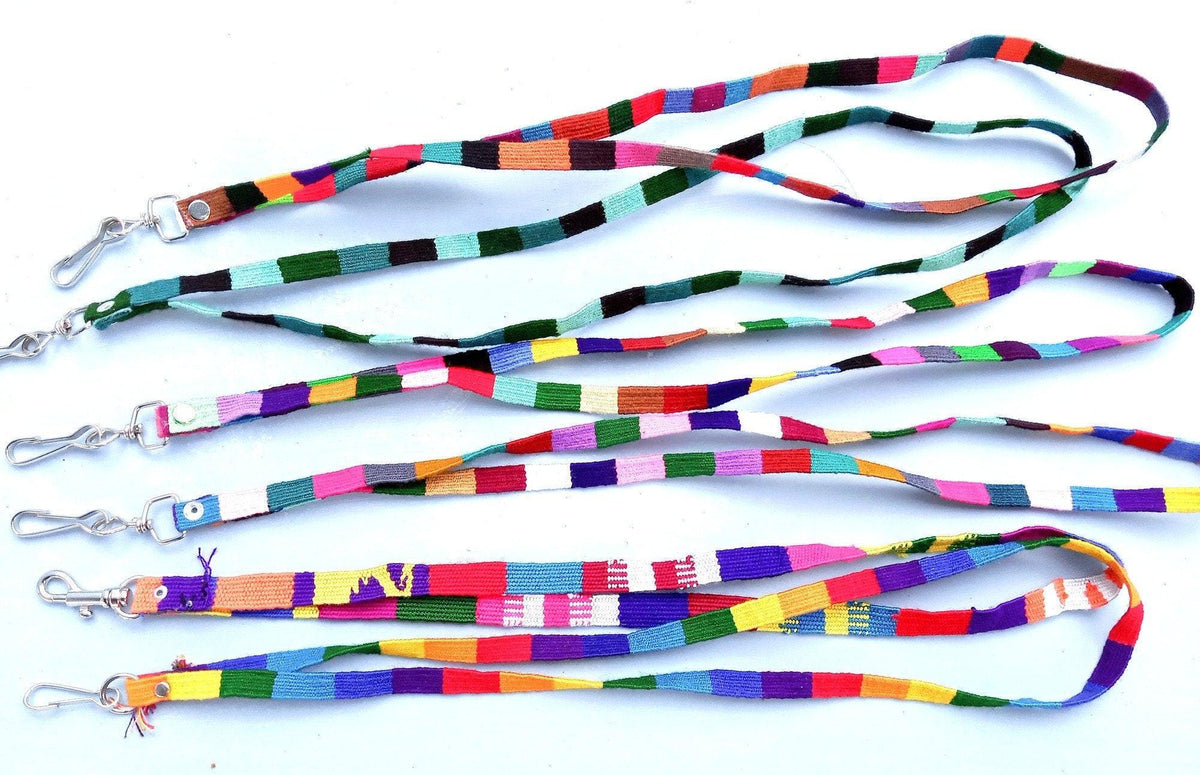 Cotton Guatemalan Multicolor WEAVED Lanyard