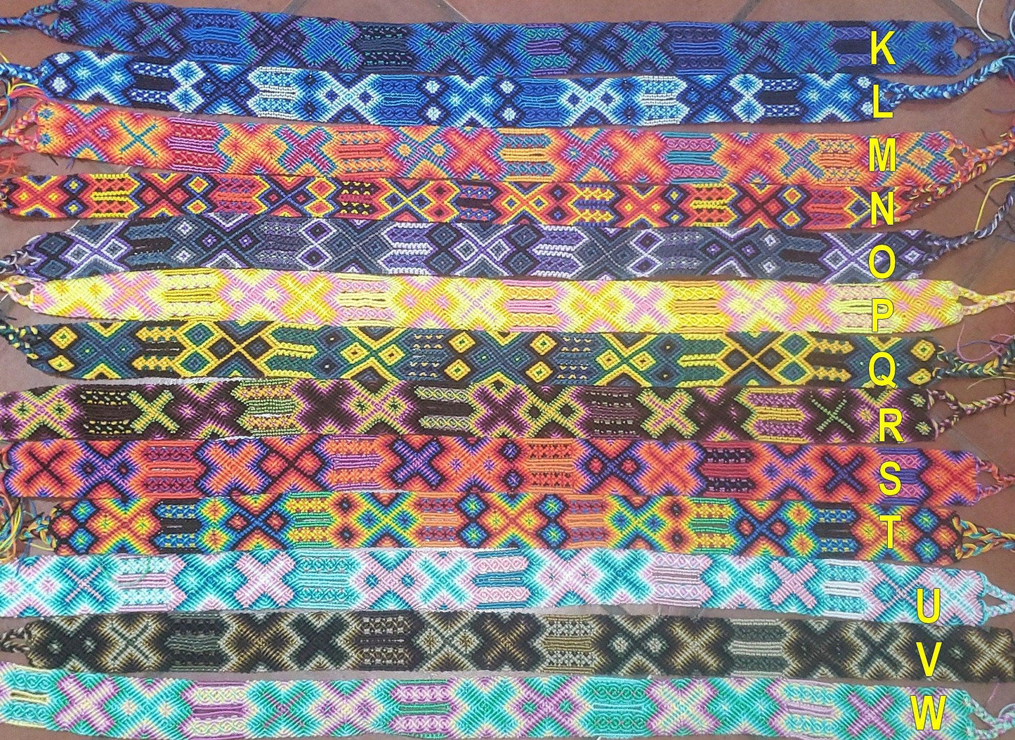 handmade adjustable Multicolor Macrame camera / bag strap