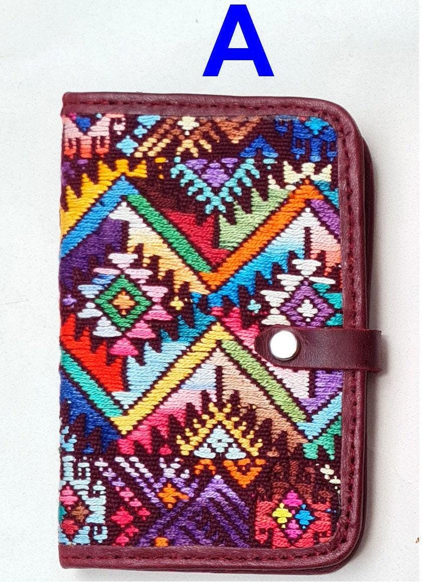 Guatemalan Leather Huipil PASSPORT Case Holder