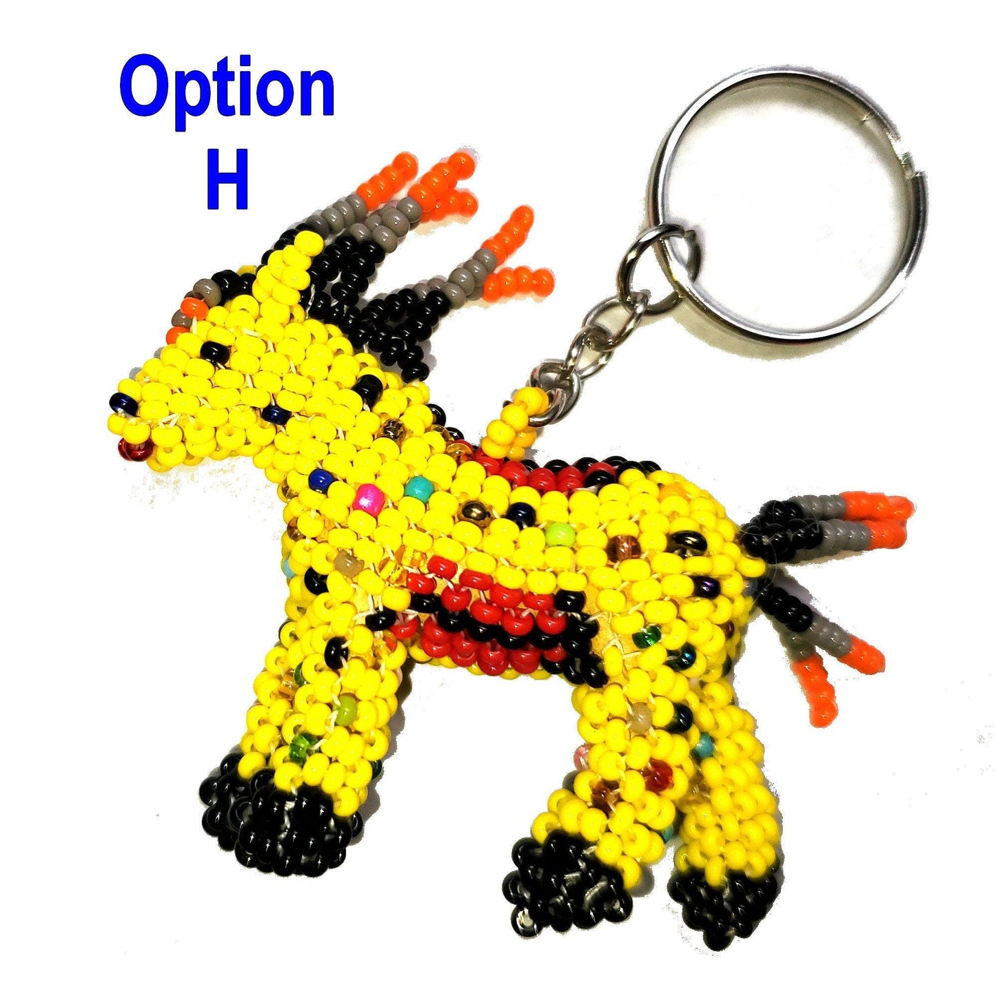 BEADED HORSE Hanging ORNAMENT Gift For animal Lovers - Czech Glass Seed Beads And Nylon Thread
