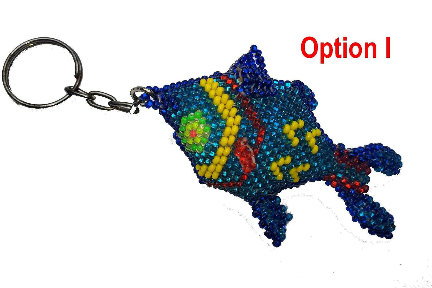 BEADED FISH Hanging ORNAMENT Gift For Animal Lovers - Czech Glass Seed Beads And Nylon Thread