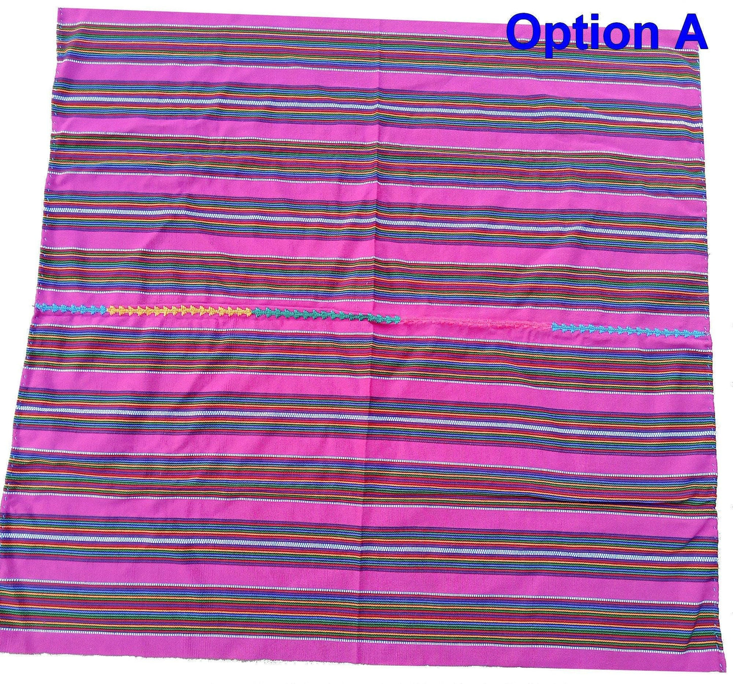 Guatemalan Handwoven Multicolor TSUTE - Tablecloth - Throw
