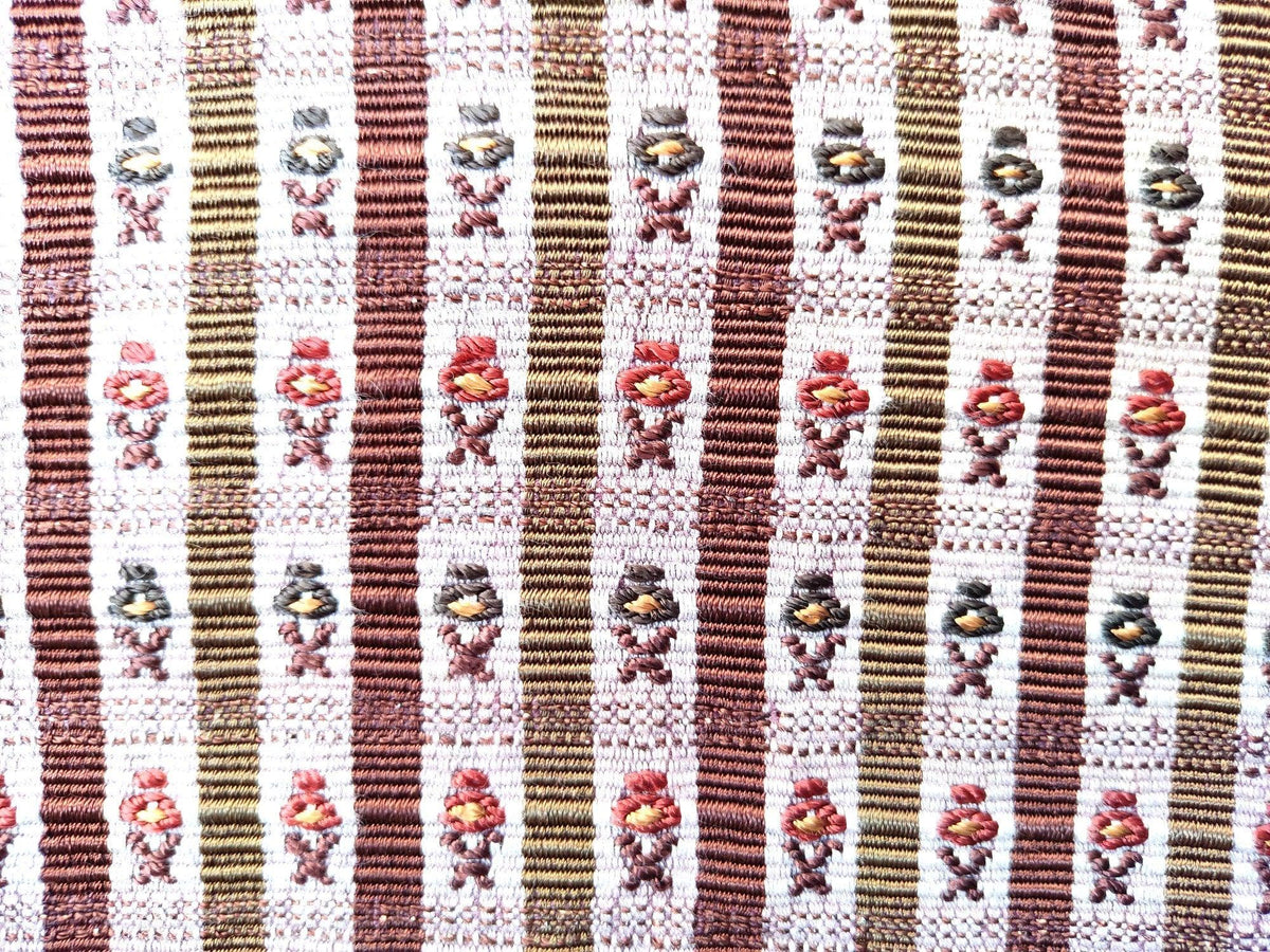 Vintage handmade embroidered birds Santiago Atitlan huipil cotton wall decor tapestry