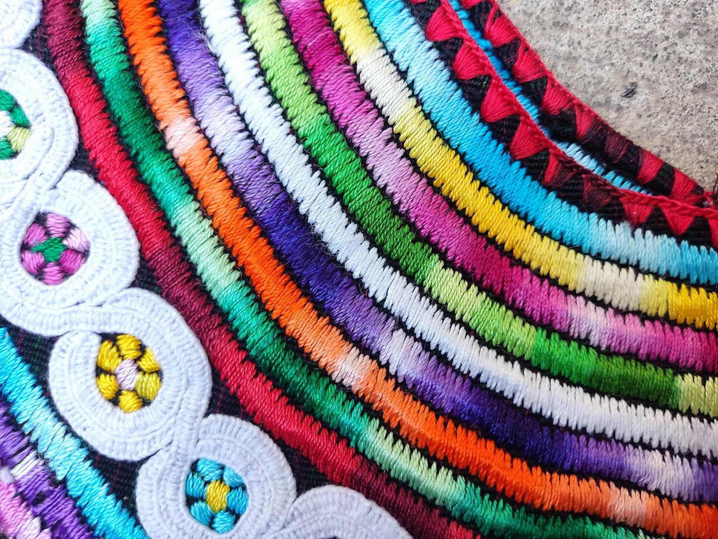 Vintage black unique Guatemala handmade weaved -Joyabaj huipil