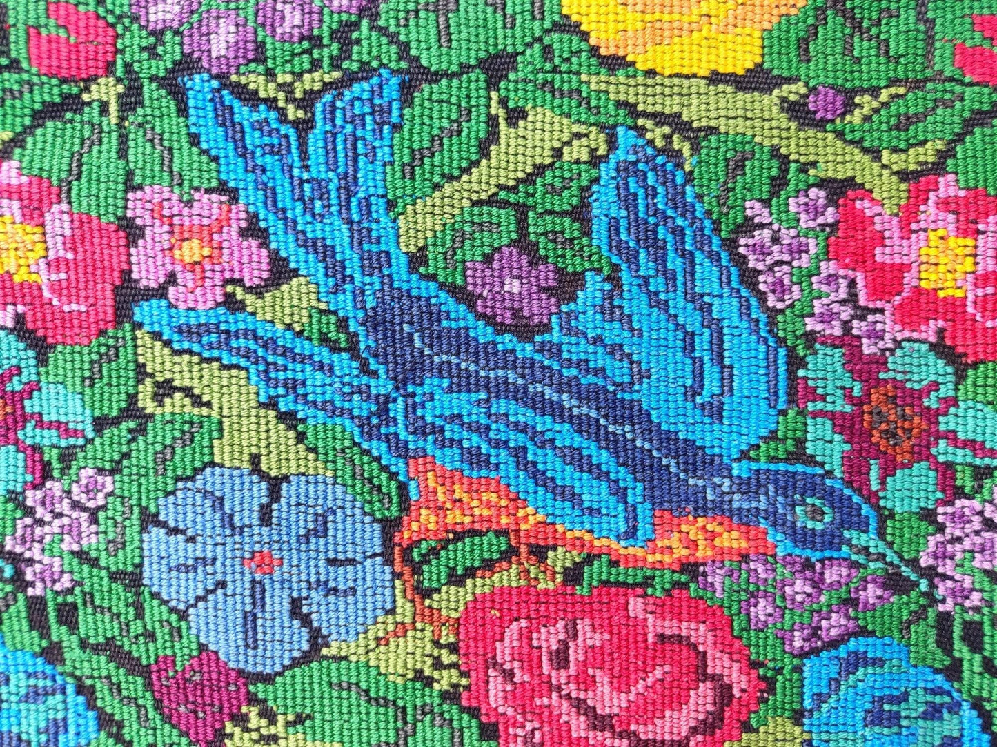 NEW! unique Guatemala handmade weaved cotton runner -Huipil from San Antonio Aguas Calientes-