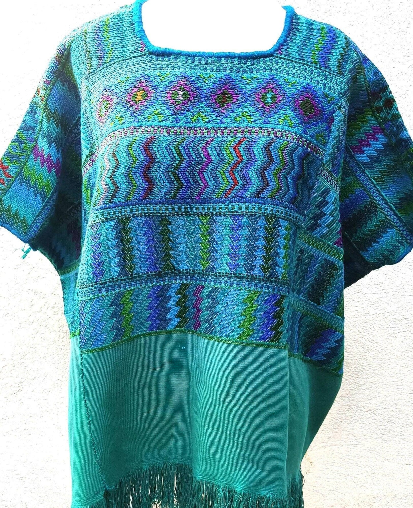 Geometric weaved, Huipil Blouse, Geometric Tapestry, Vintage Tapestry, Geometric Blouse, Home Wall Décor,