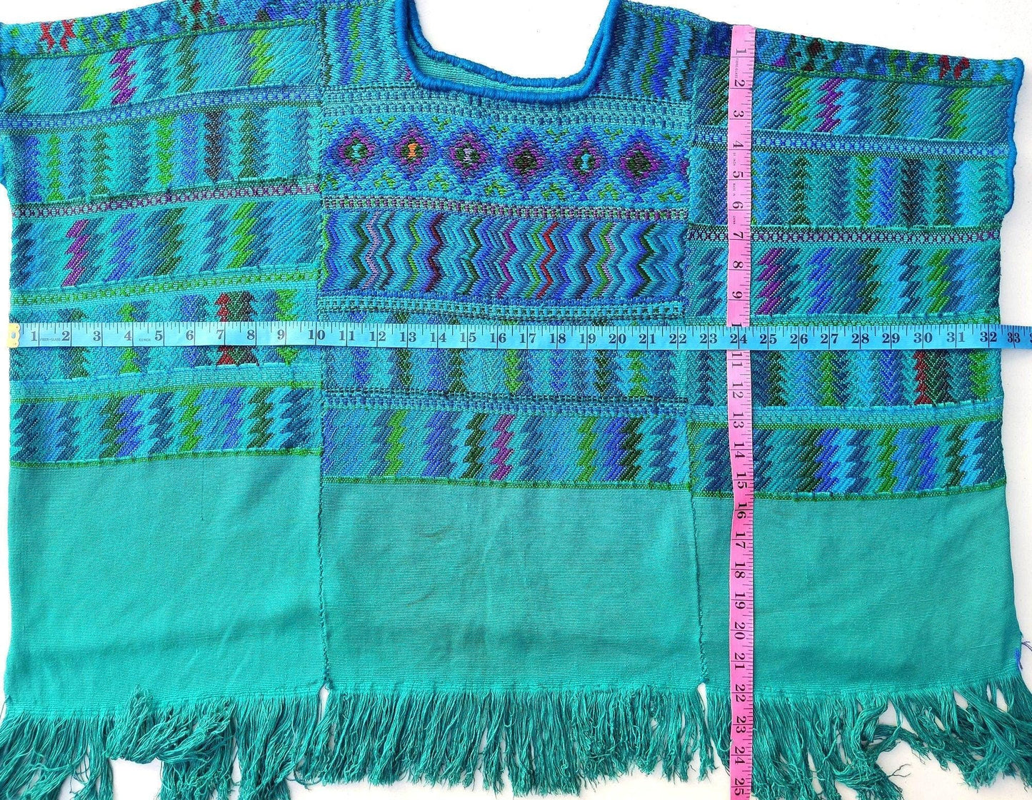 Vintage San Antonio Palopo Huipil Embroidery Geometric Pattern Cotton TAPESTRY And BLOUSE - Home Wall Decor Floral Wall Hanging Blouse