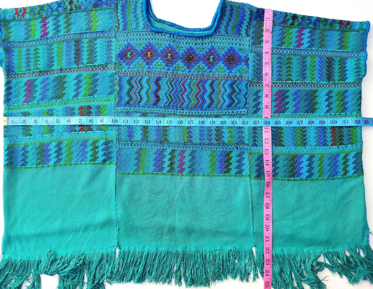 Vintage San Antonio Palopo Huipil Embroidery Geometric Pattern Cotton TAPESTRY And BLOUSE - Home Wall Decor Floral Wall Hanging Blouse