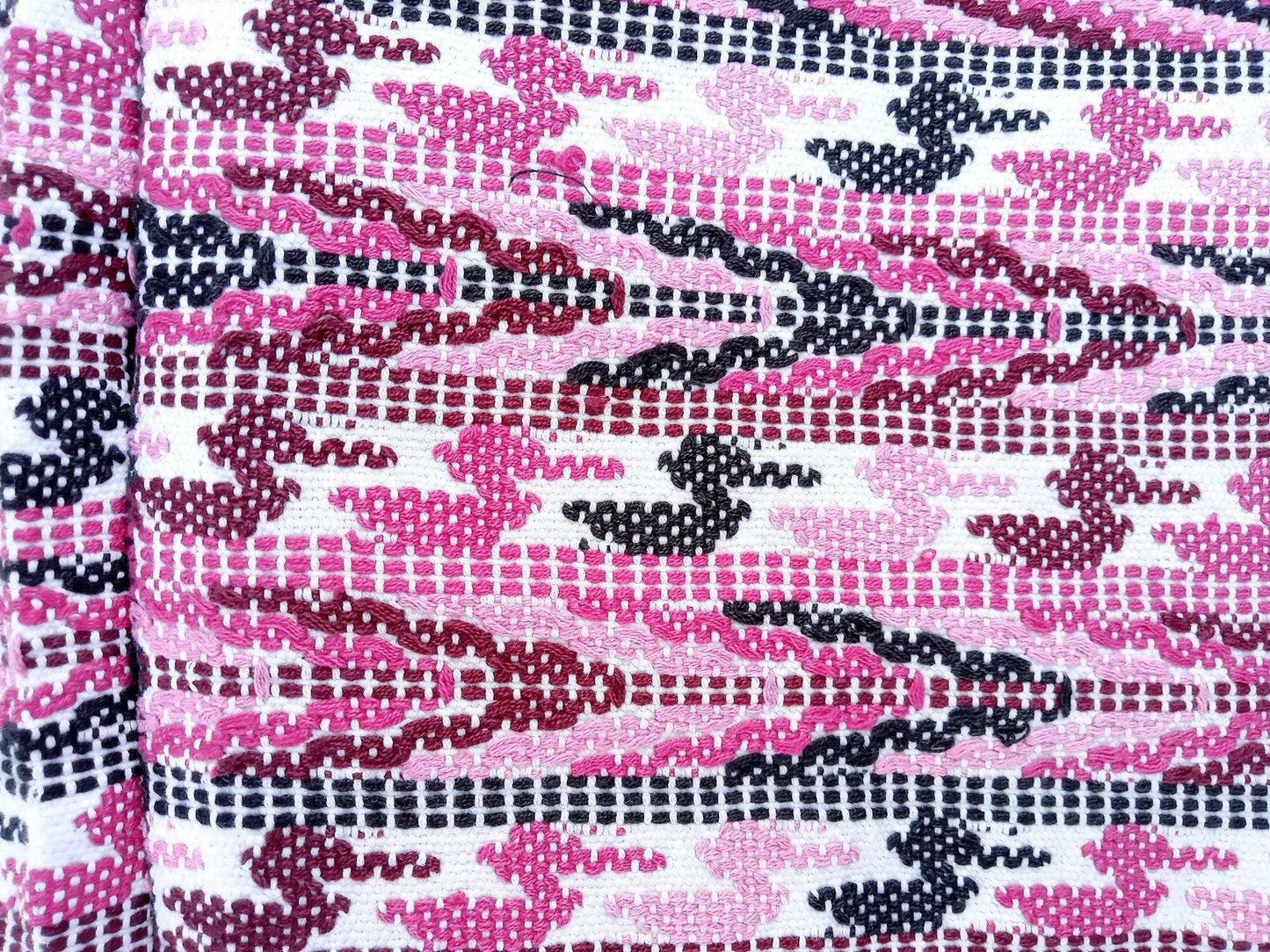 Vintage Guatemalan unique handmade weaved cotton -San Juan Comalapa huipil-