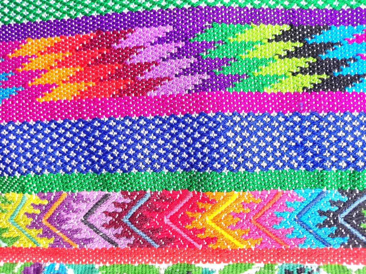 NEW! unique Guatemala handmade cotton runner -HUIPIL from San ANTONIO Aguas Calientes-