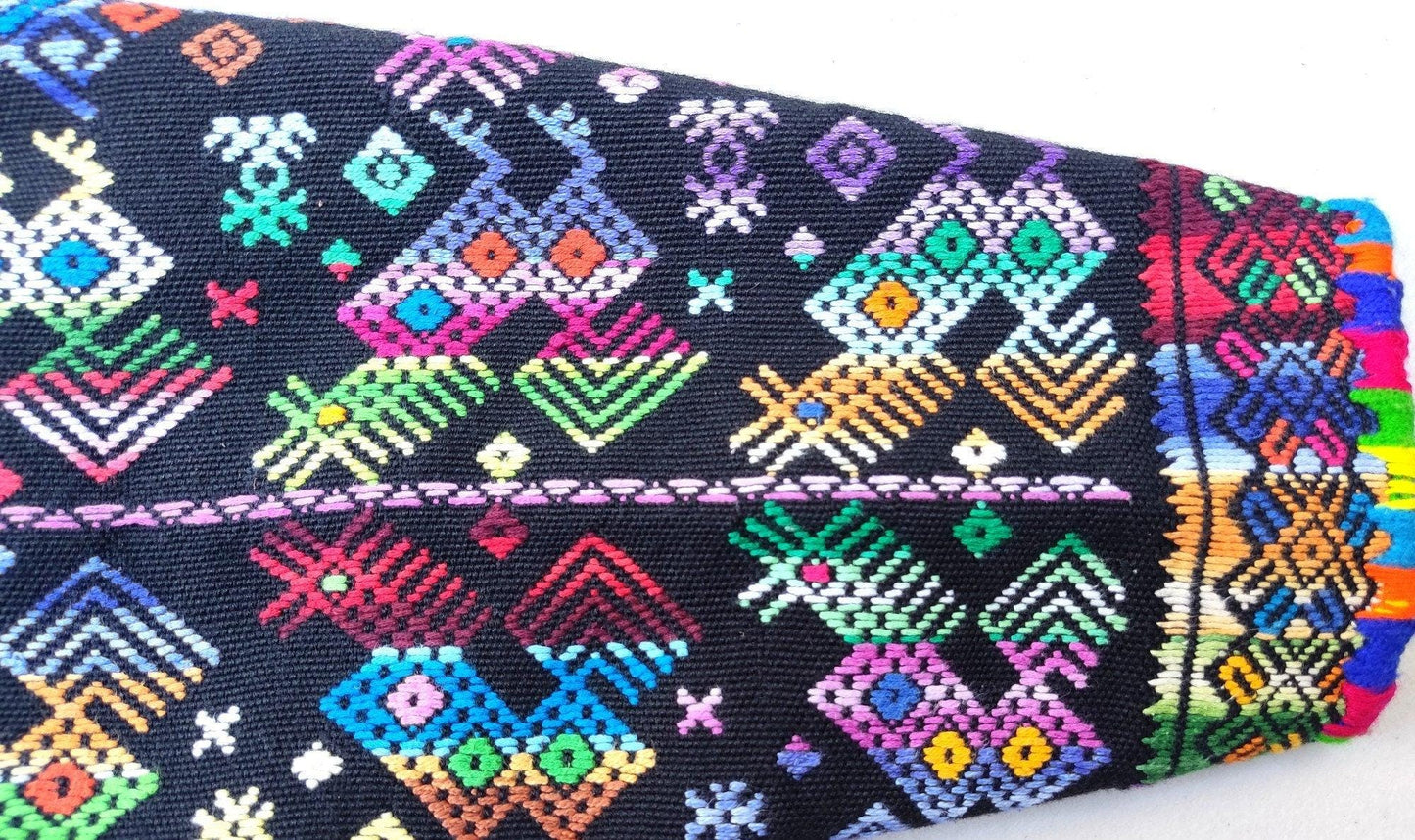 Vintage Nahuala Huipil Weaved GEOMETRIC Cotton TAPESTRY And BLOUSE - Home Wall Decor Wall Hanging Blouse -