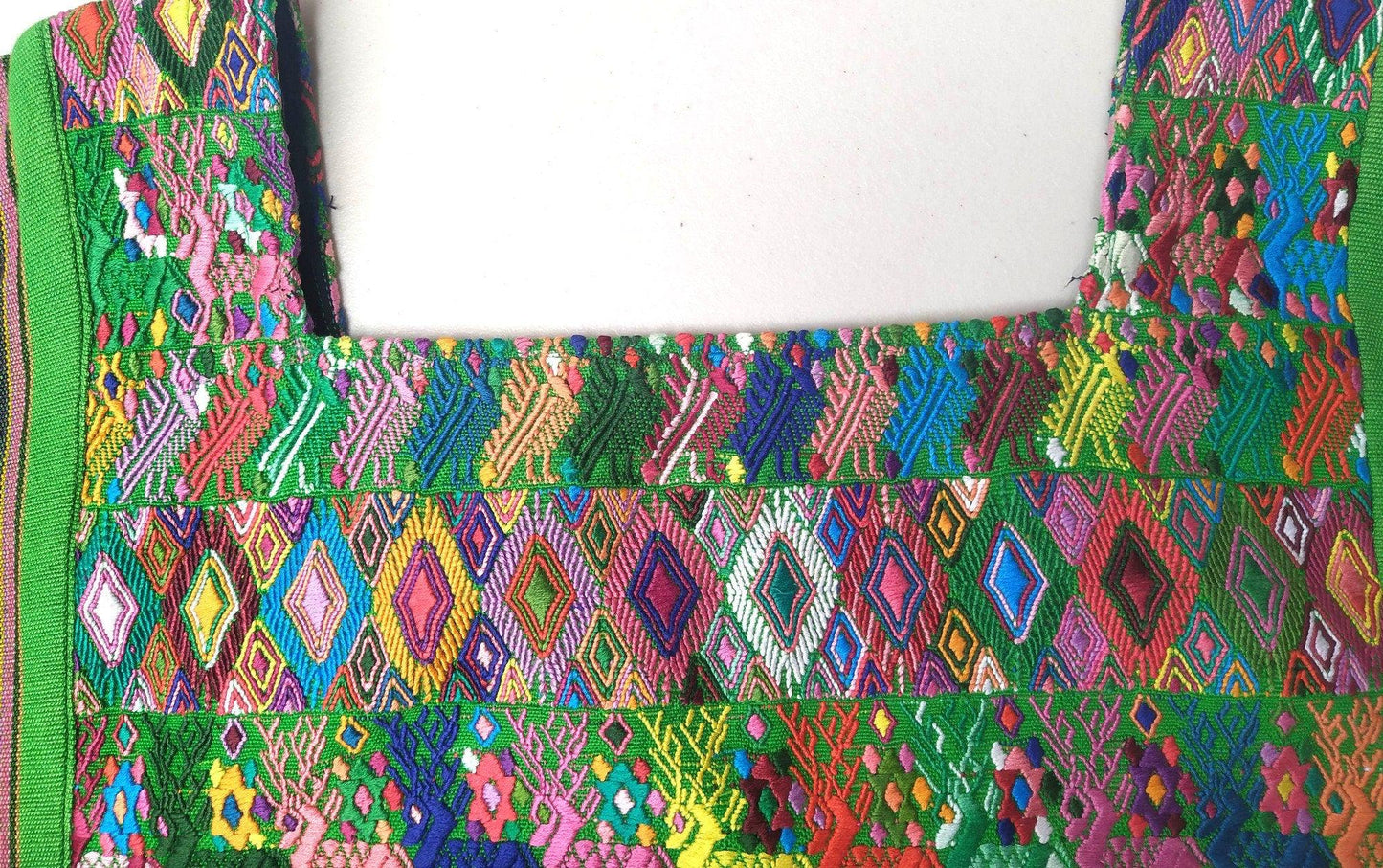 Vintage Tactic Coban Huipil Weaved Cotton TAPESTRY And BLOUSE - Home Wall Decor Geometric Wall Hanging Blouse
