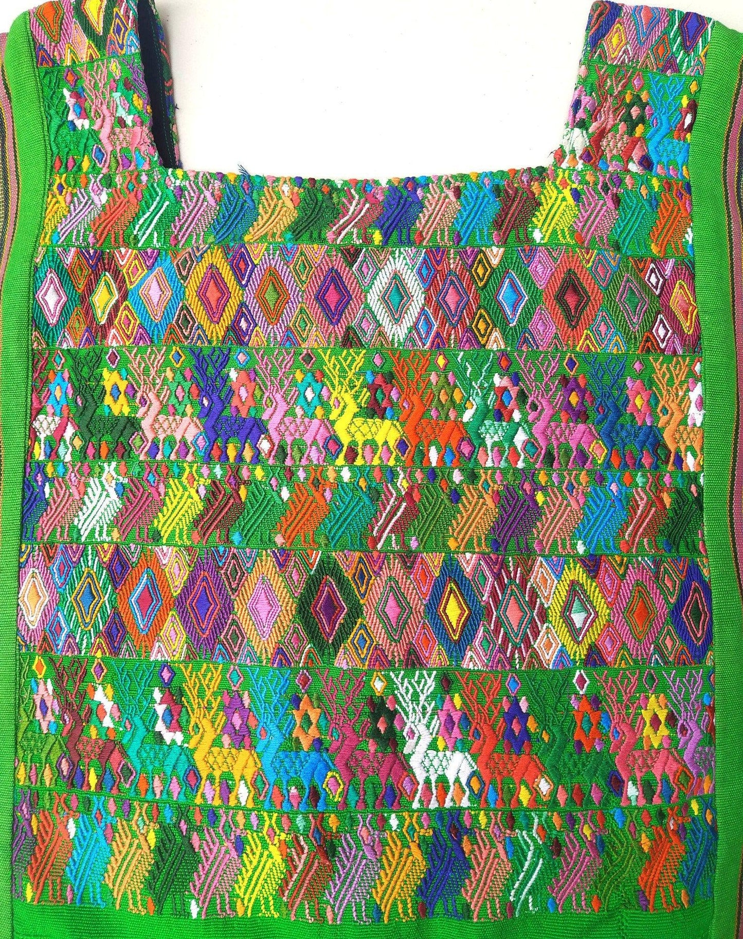 Vintage Tactic Coban Huipil Weaved Cotton TAPESTRY And BLOUSE - Home Wall Decor Geometric Wall Hanging Blouse