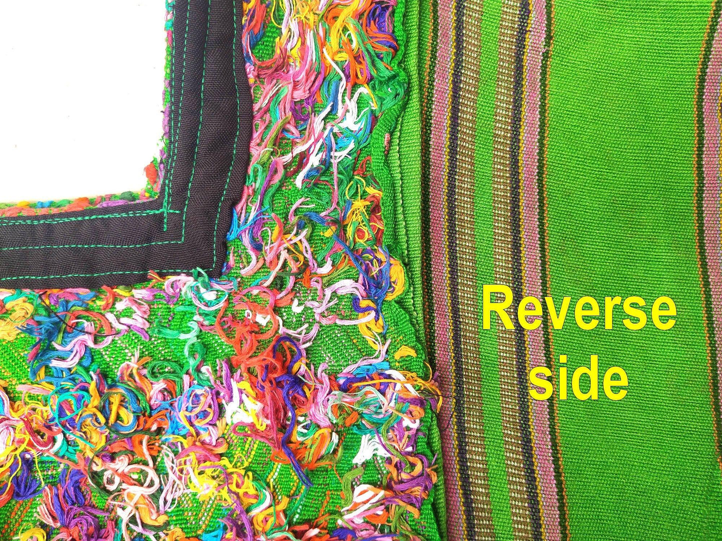 Vintage Tactic Coban Huipil Weaved Cotton TAPESTRY And BLOUSE - Home Wall Decor Geometric Wall Hanging Blouse