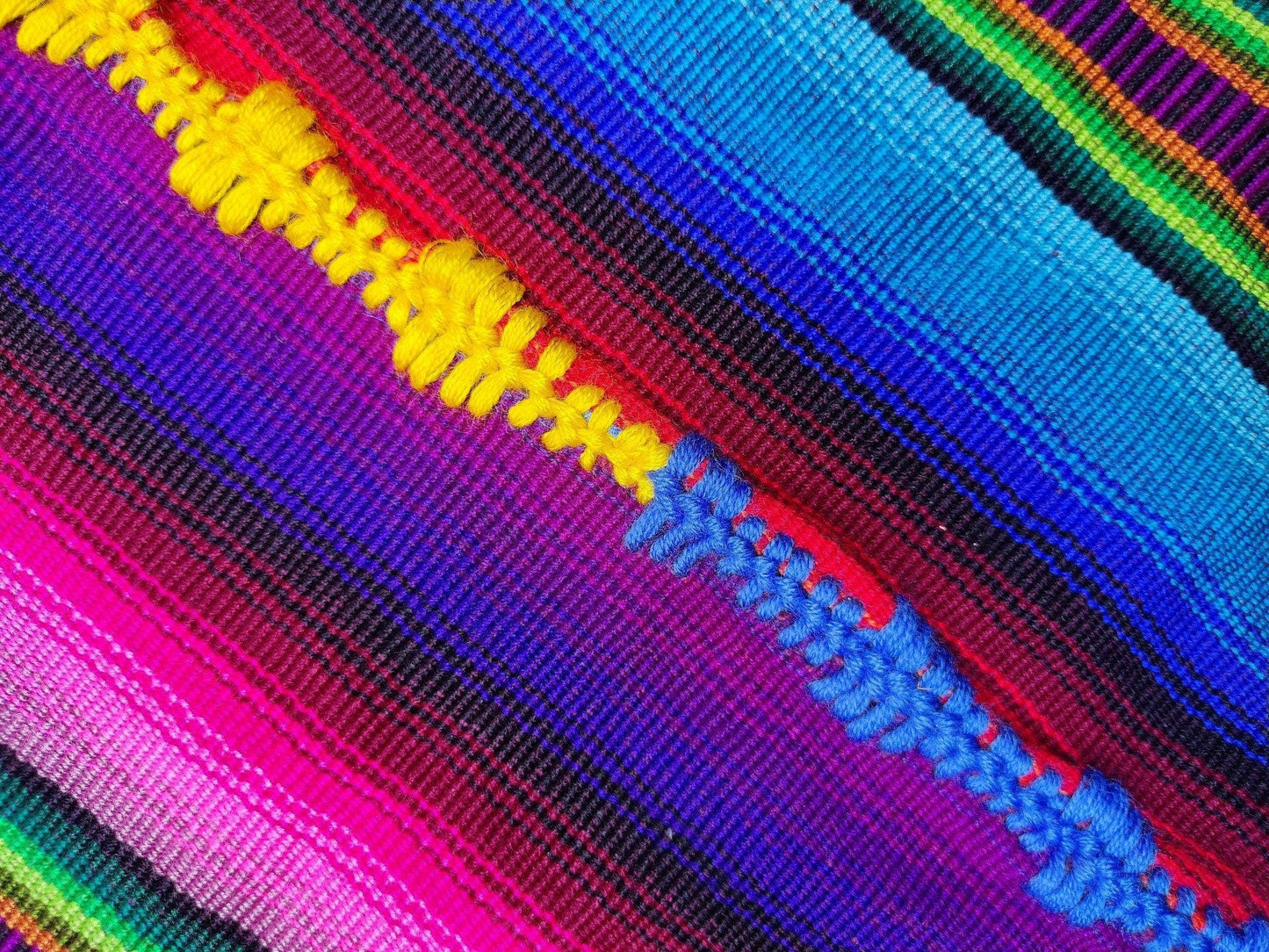 Rainbow multicolor separe blanket throw -King size-