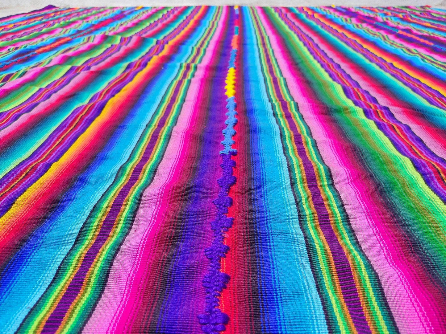 Rainbow multicolor separe blanket throw -King size-