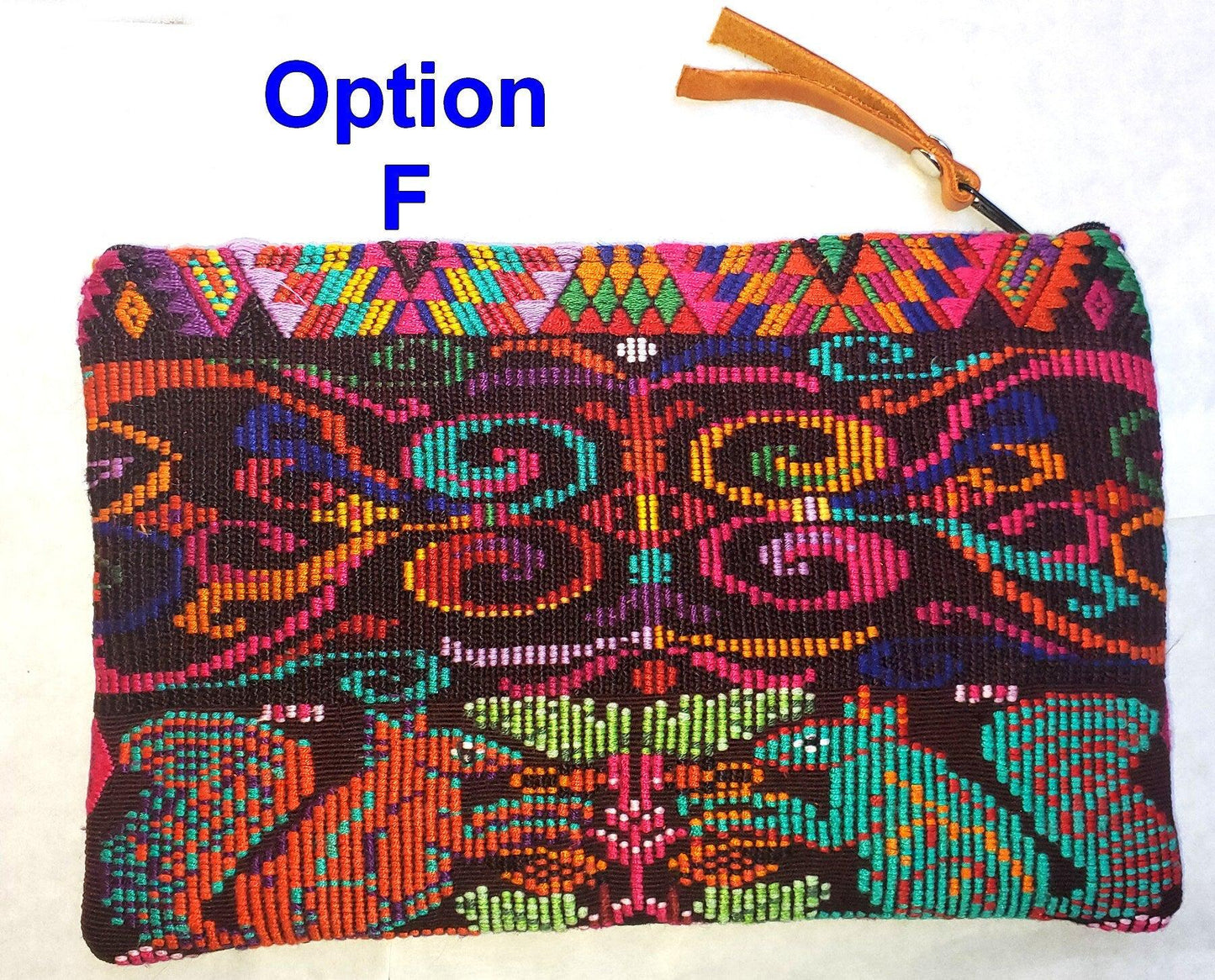 Guatemalan upcycled huipil purse, Make Up Bag, Huipil Pouch