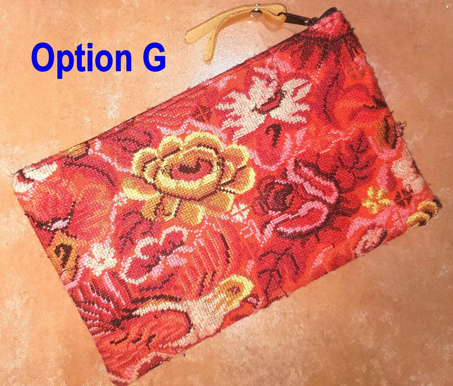 Guatemalan upcycled huipil purse, Make Up Bag, Huipil Pouch