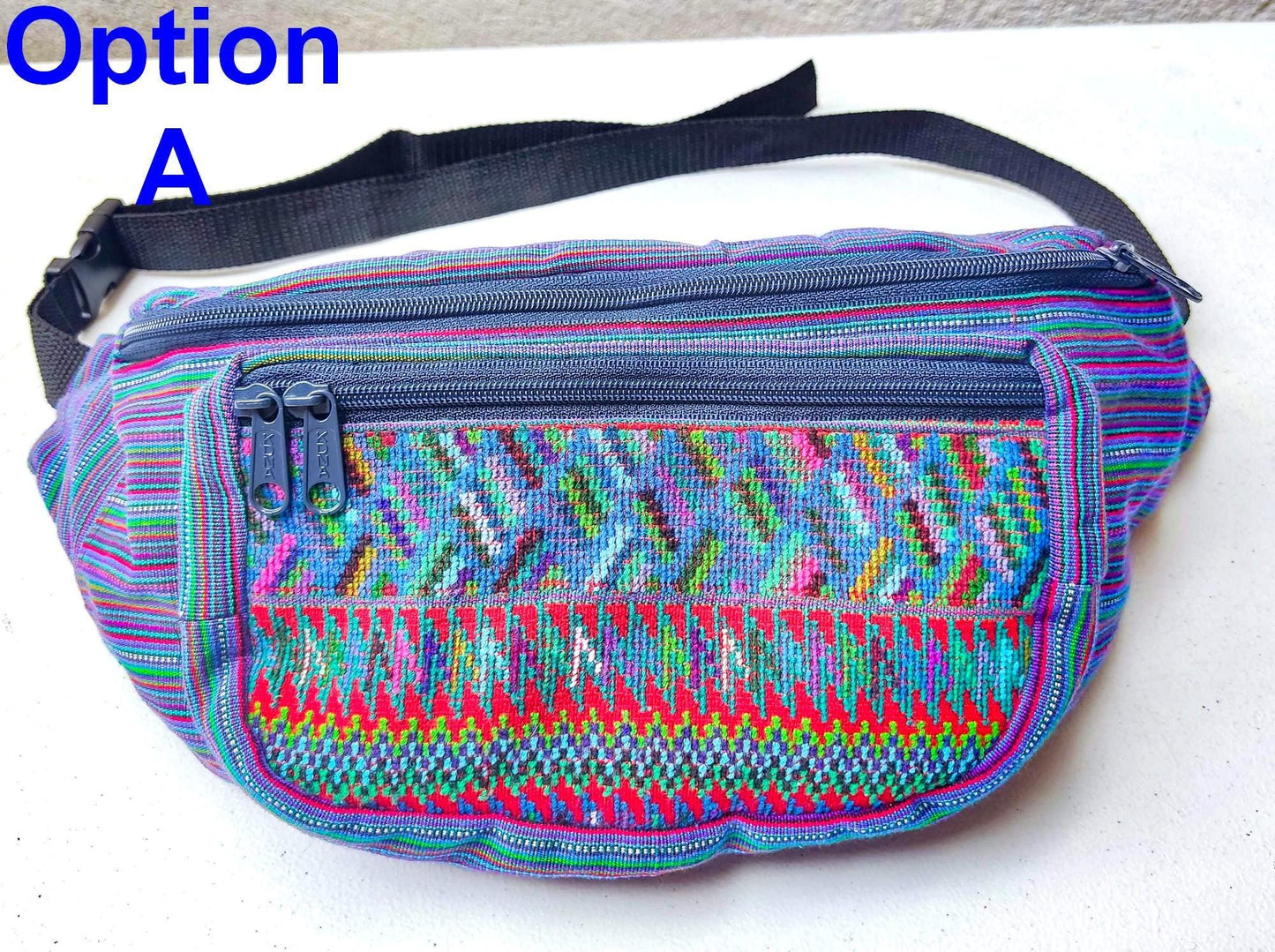 Guatemalan large weaved multipocket fanny pack