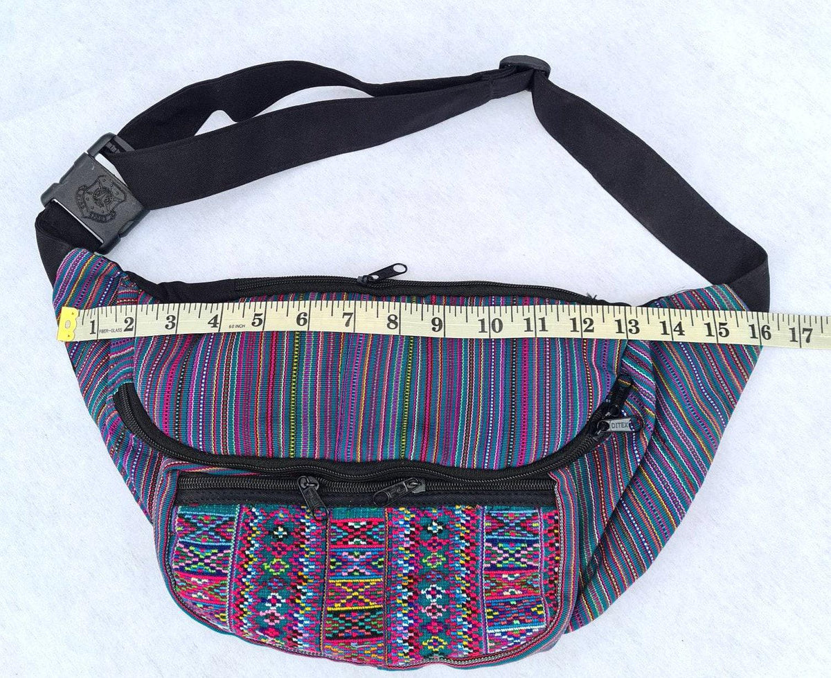Guatemalan large weaved multipocket fanny pack