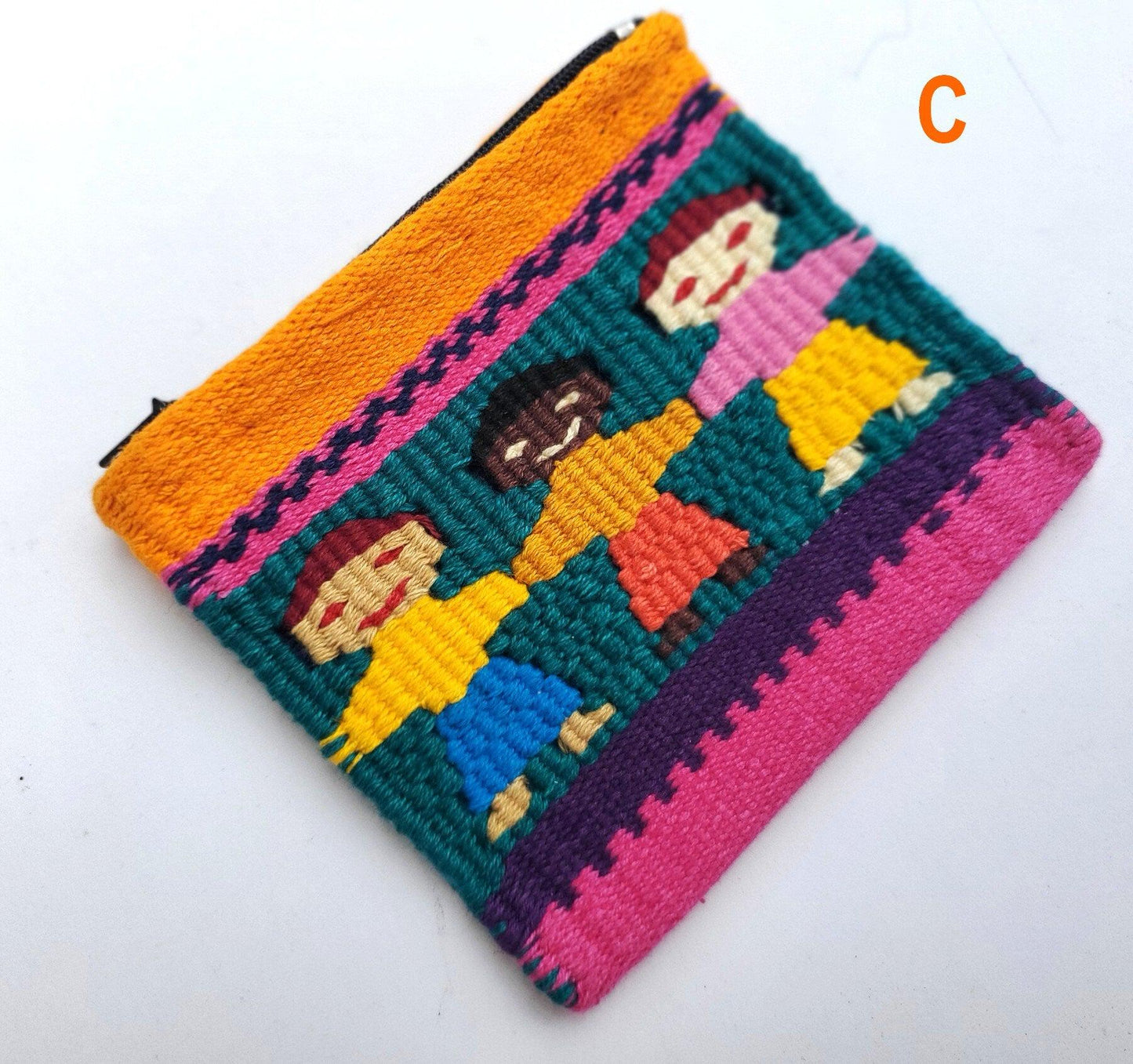 Cotton coin purse "Children no rascism"