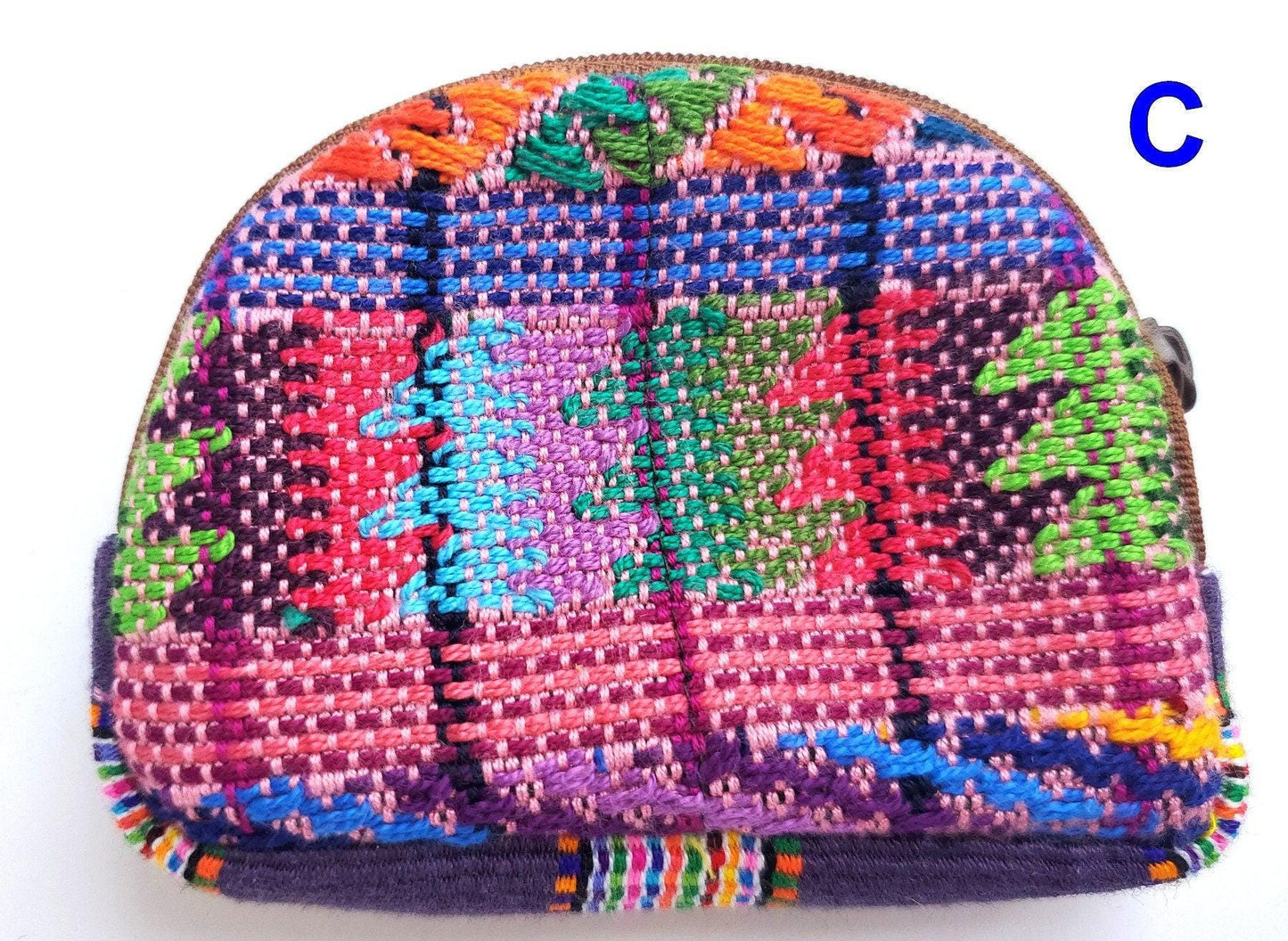 Guatemala HUIPIL Cotton Padded COIN Holder PURSE Bag Available In Multiple Options - Floral Colorful Small Coin Purse