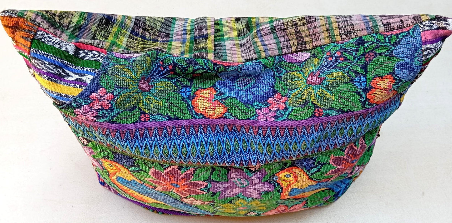Cotton Guatemala hand pillow cover -San Antonio Aguas Calientes Huipil- 14x18 16x16 17x17 18x18