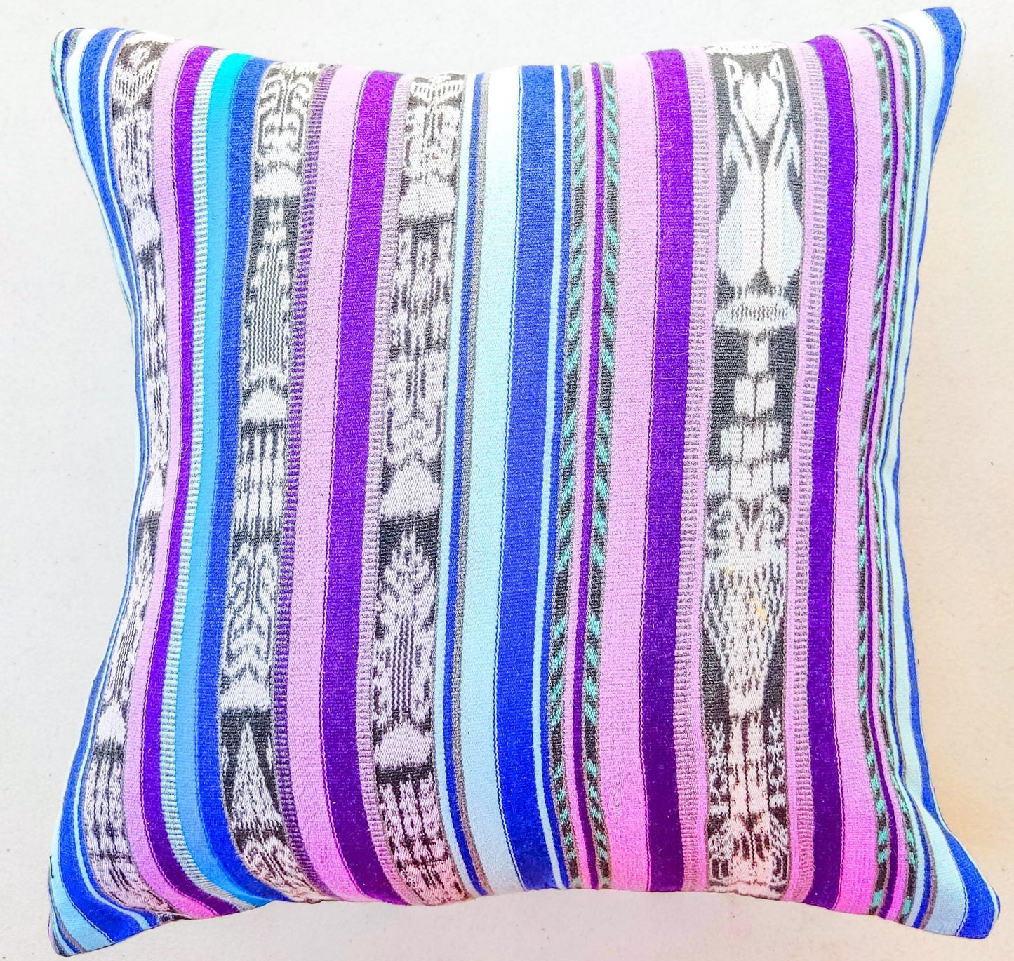 Cotton Handmade IKAT PILLOW Case CUSHION Cover -18x18- 20x20 Customizable Sizes
