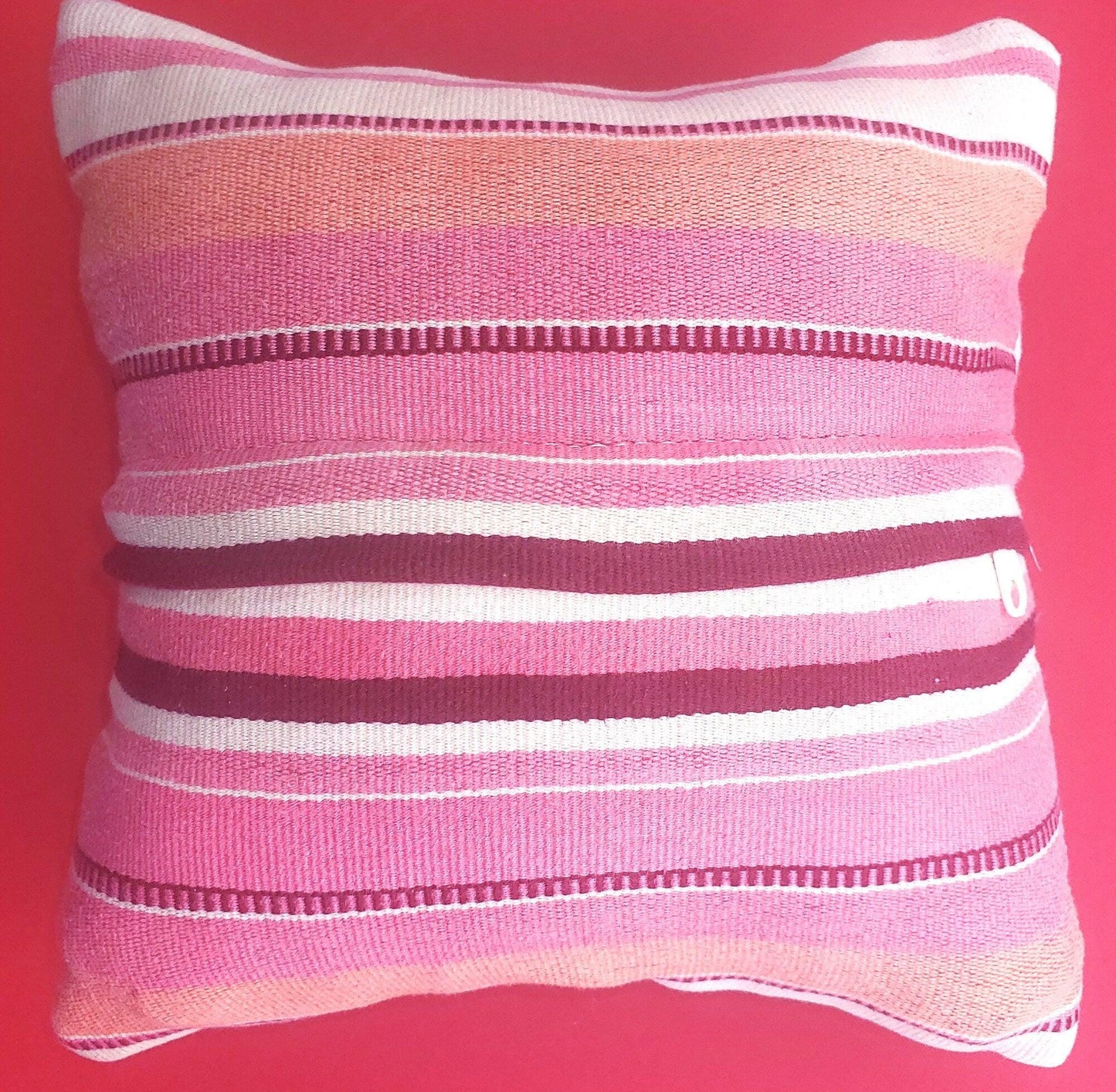MINI Guatemala Hand Embroidery -Bird family- Pillow Cushion 8x8