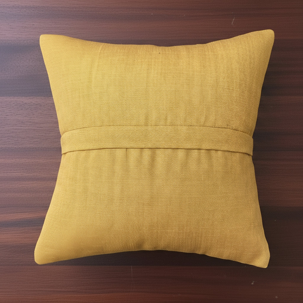 Guatemalan Upcycled Pillow Cover / Ethnic Comalapan Dove Cushion Case / 13.5 x13.5 inches