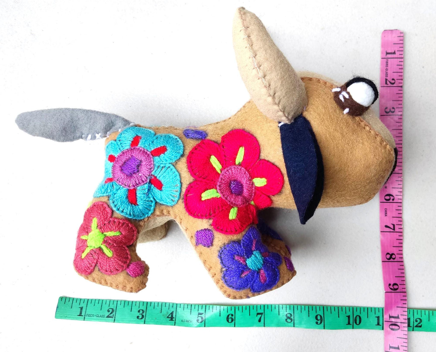 Handmade Stuffed Artistic Multicolor LION And BUFFALO Felt Toy