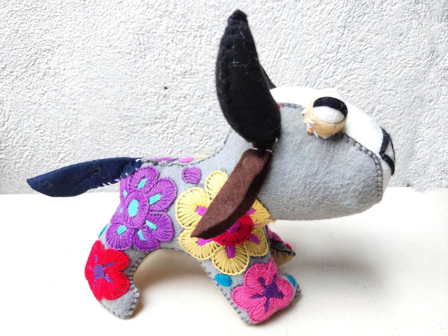 Handmade Stuffed Artistic Multicolor LION And BUFFALO Felt Toy