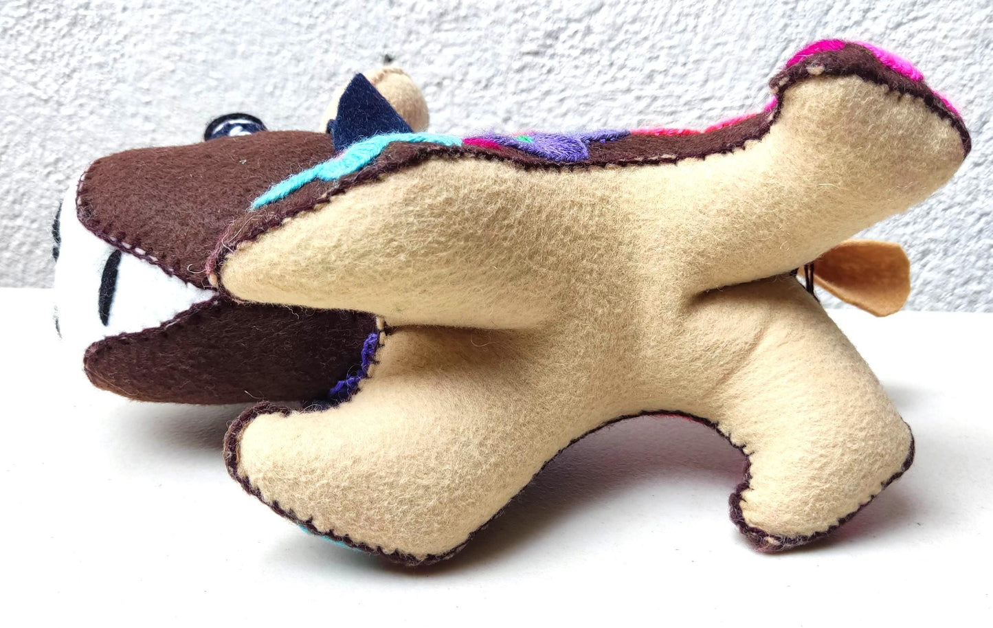 Handmade Stuffed Artistic Multicolor LION And BUFFALO Felt Toy