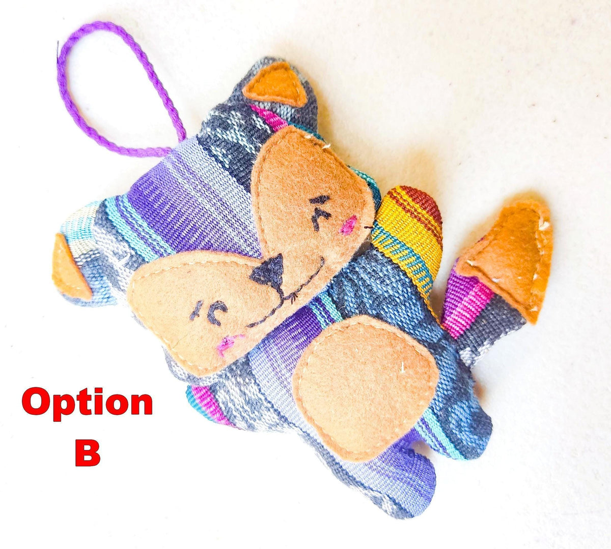 Multicolor Hanging ORNAMENT Padded Toy FOX