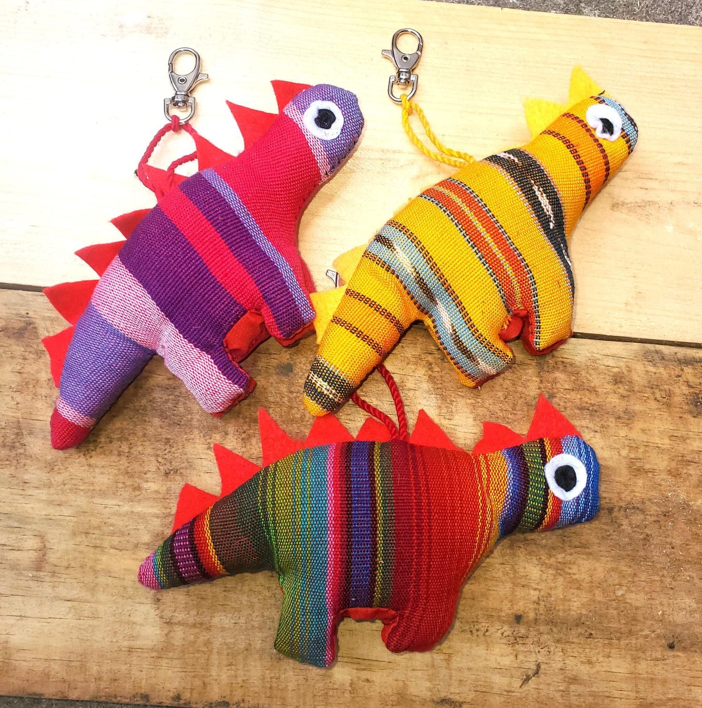 Guatemalan Stuffed Toy DINOSAUR Ornament Hanging