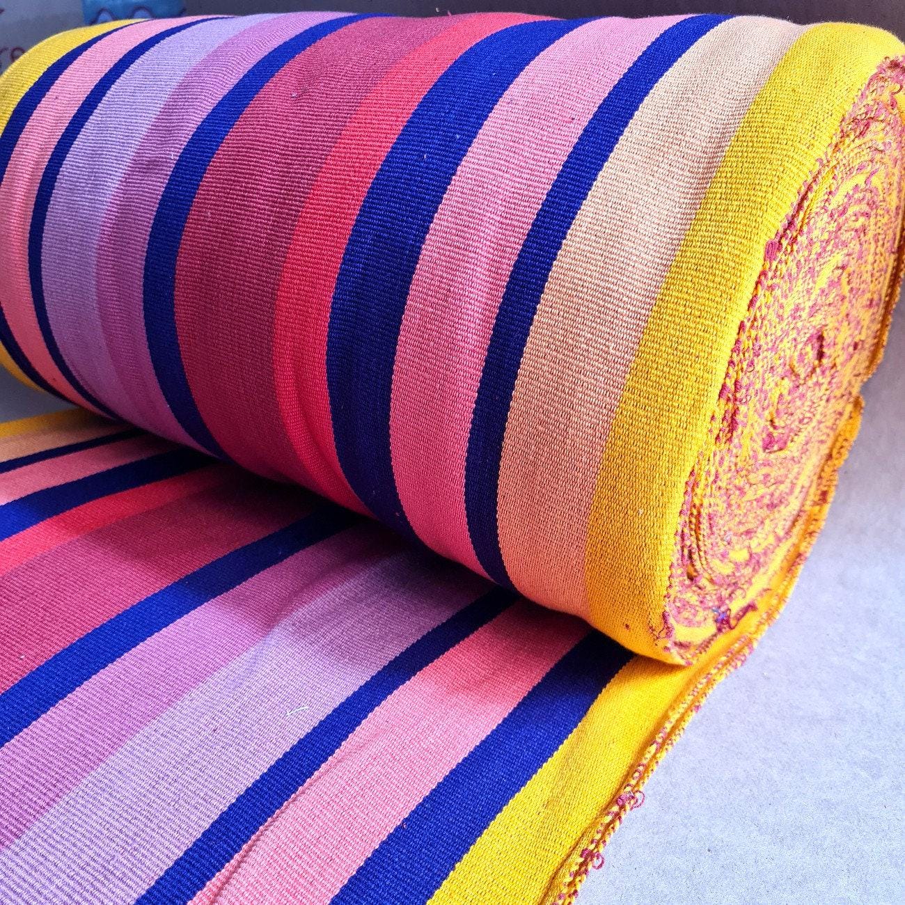GUATEMALAN Handwoven Ethnic TEXTILE Vintage FABRIC Per Yard - Unique Hand weaved Textile Fabric For Multiple Purposes