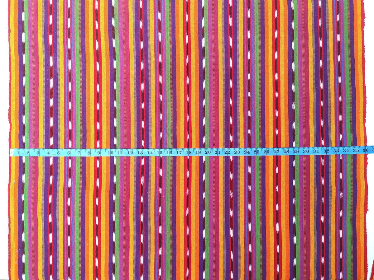GUATEMALAN Handwoven Ethnic TEXTILE Vintage FABRIC Per Yard - Unique Hand weaved Textile Fabric For Multiple Purposes