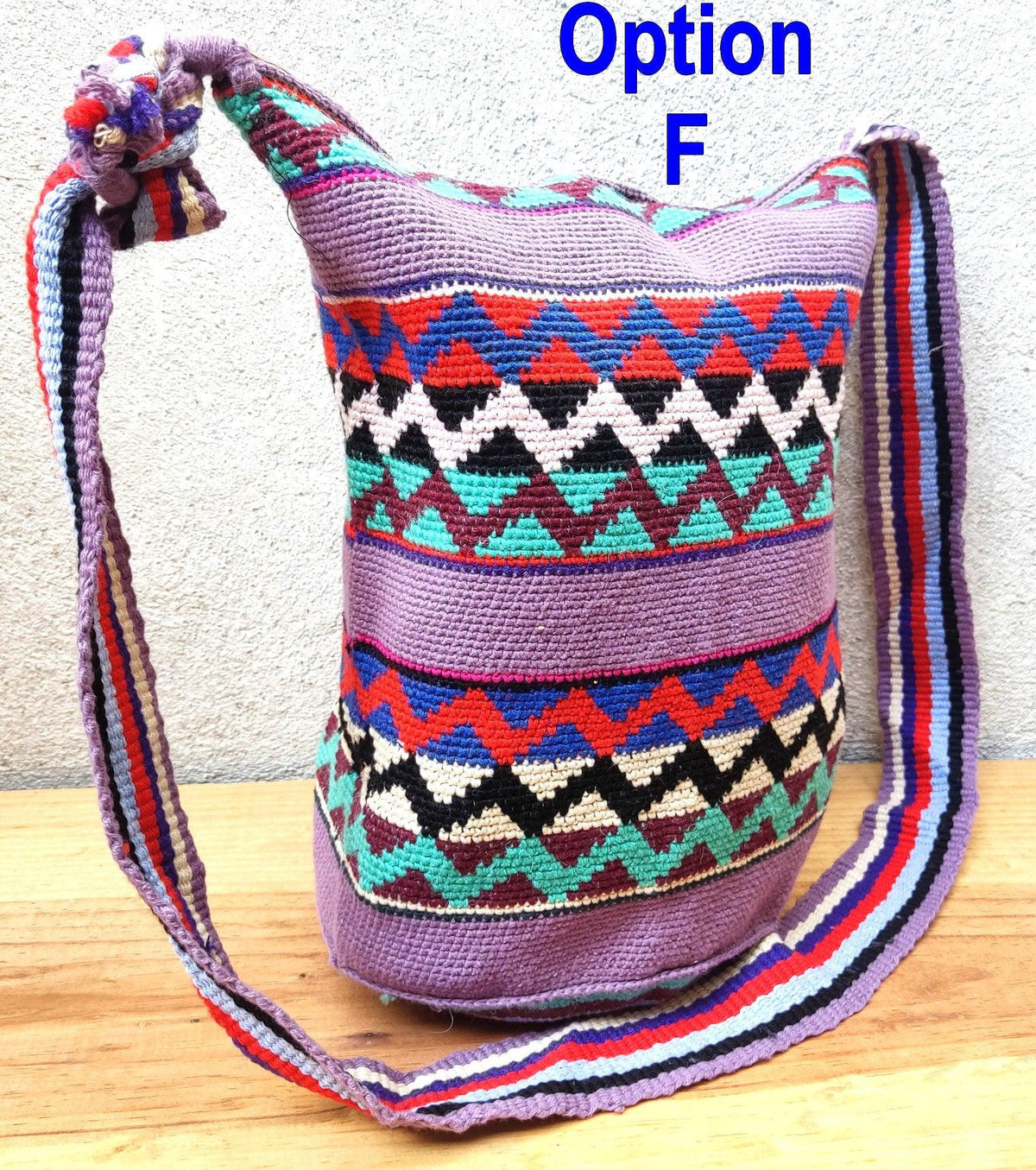 Guatemalan handmade cotton crocheted crossbody tote bag
