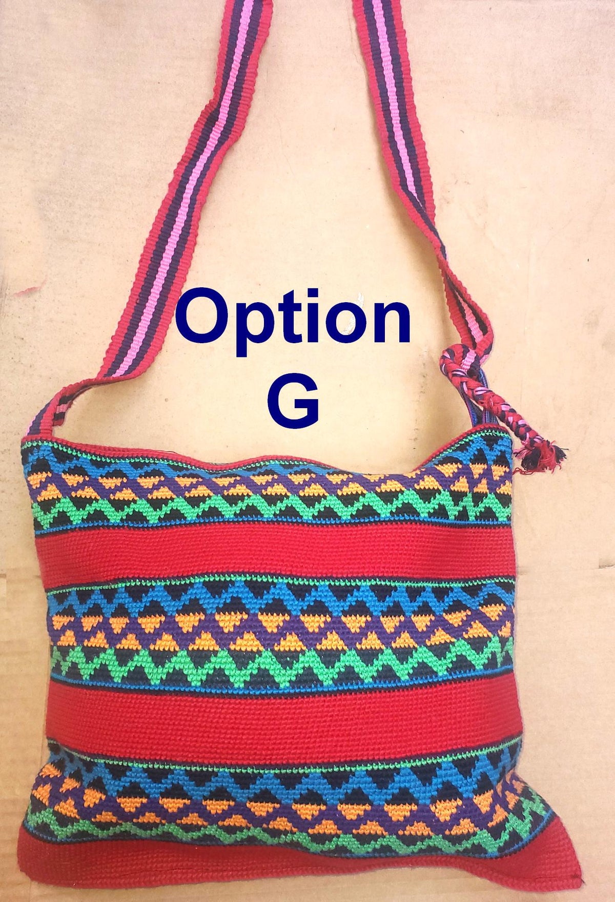 Guatemalan handmade cotton crocheted crossbody bag