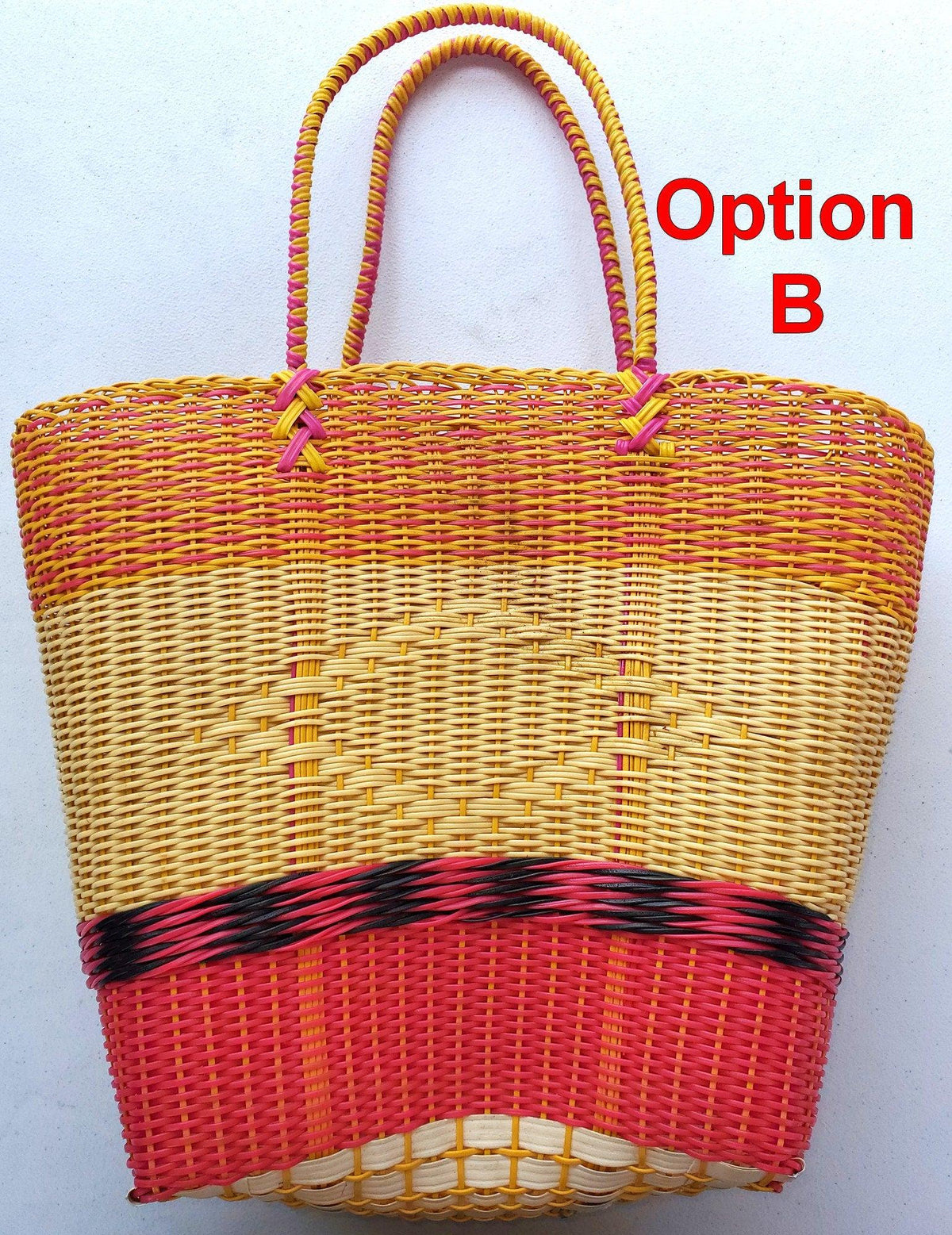 Bolsa de mercado de plástico guatemalteco tejido - Plástico reciclado