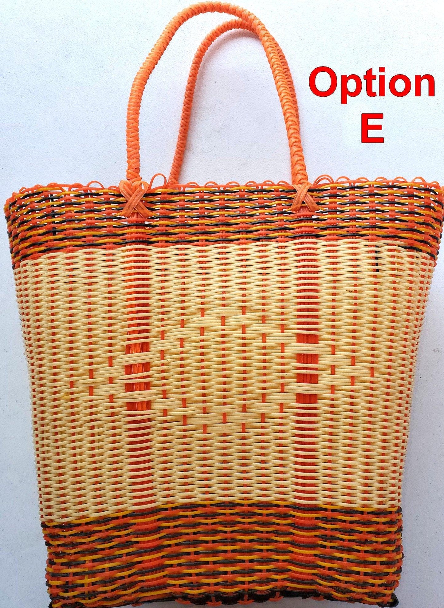 Bolsa de mercado de plástico guatemalteco tejido - Plástico reciclado
