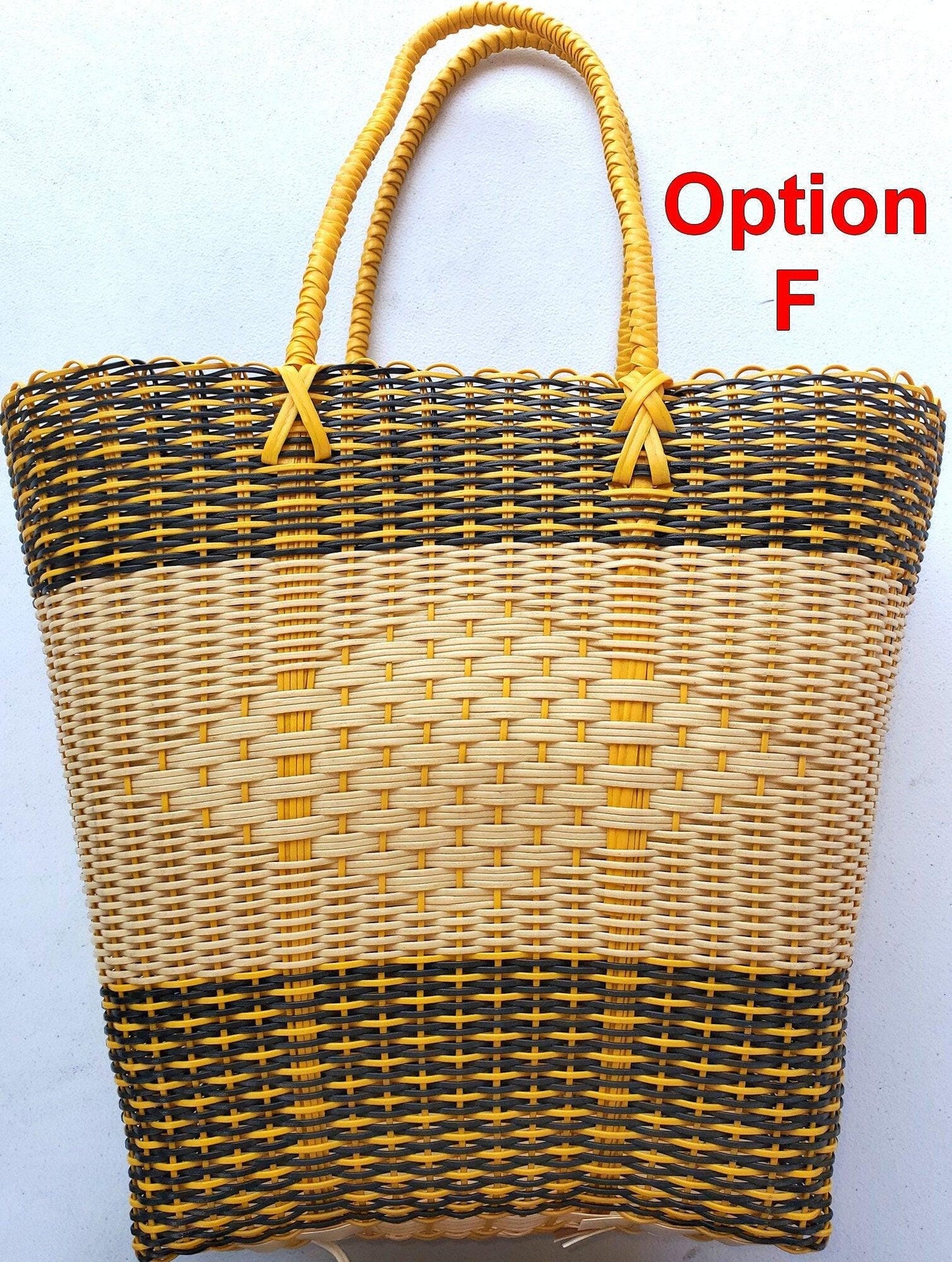 Bolsa de mercado de plástico guatemalteco tejido - Plástico reciclado