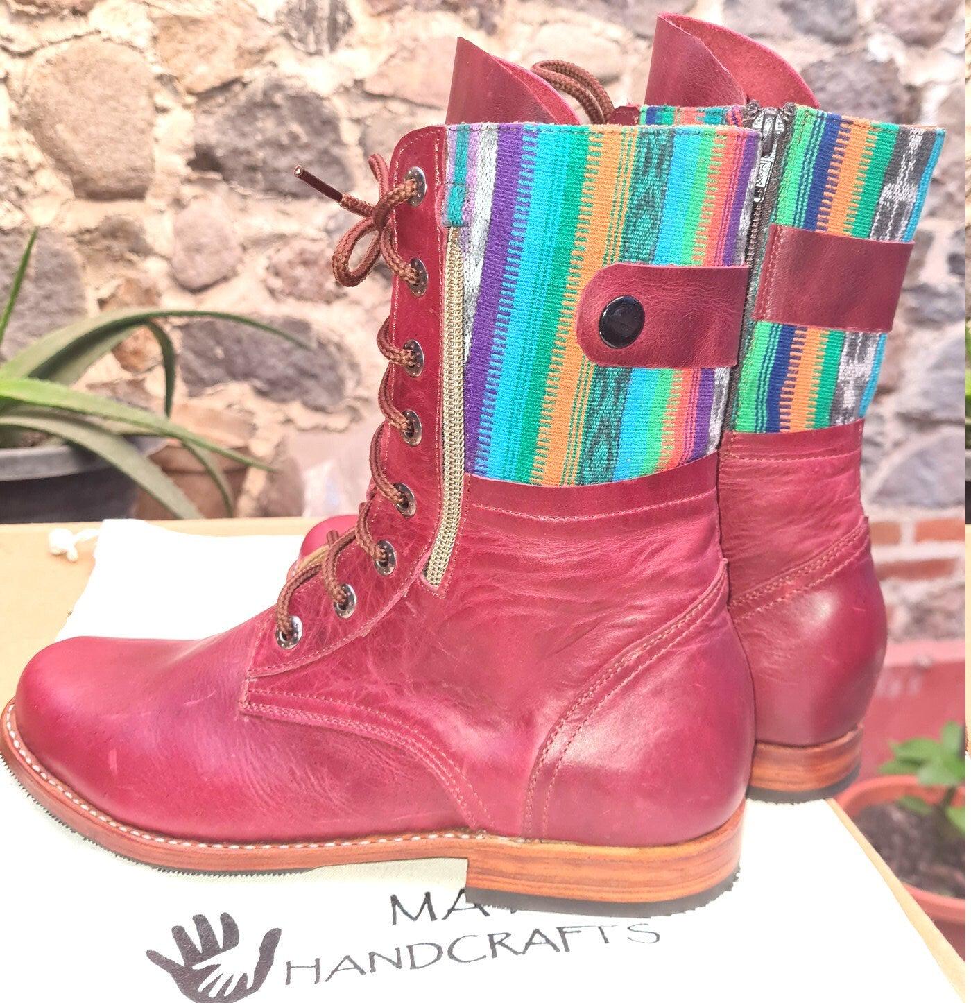 Women Leather Shoes, Lace Shoes, Guatemala,